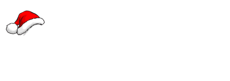 red santa hat on the copper and tap logo