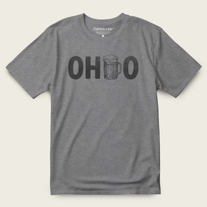ohio beer graphic t-shirt