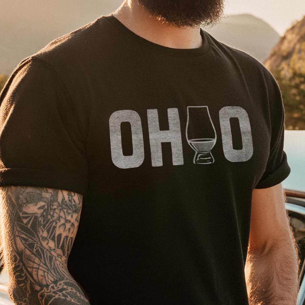Ohio Whiskey T-Shirt - BLACK